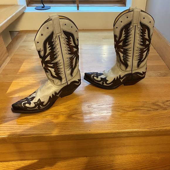 Sendra Women's Cowboy Boots, Size 8, Beige and Brown - Picture 9 of 12